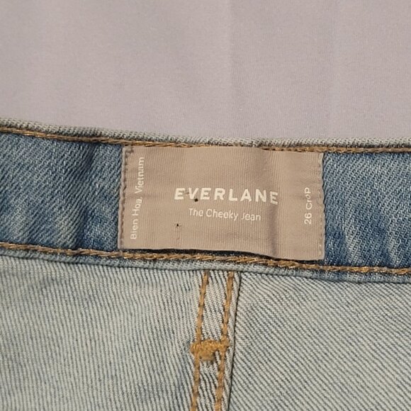 Everlane The Cheeky Jean Crop Size 26 Light Wash - Picture 5 of 10
